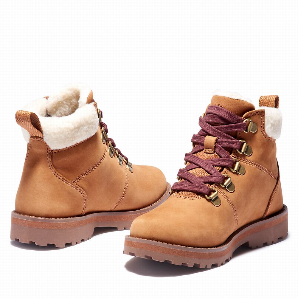 Dětské Zimní Boty Timberland Courma Podšité Světle Hnědé | TI31954-485