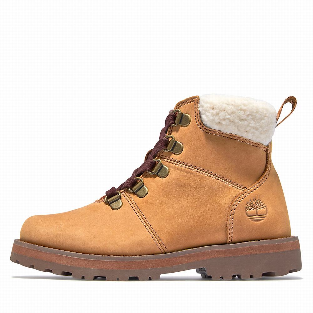 Dětské Zimní Boty Timberland Courma Podšité Světle Hnědé | TI31954-485