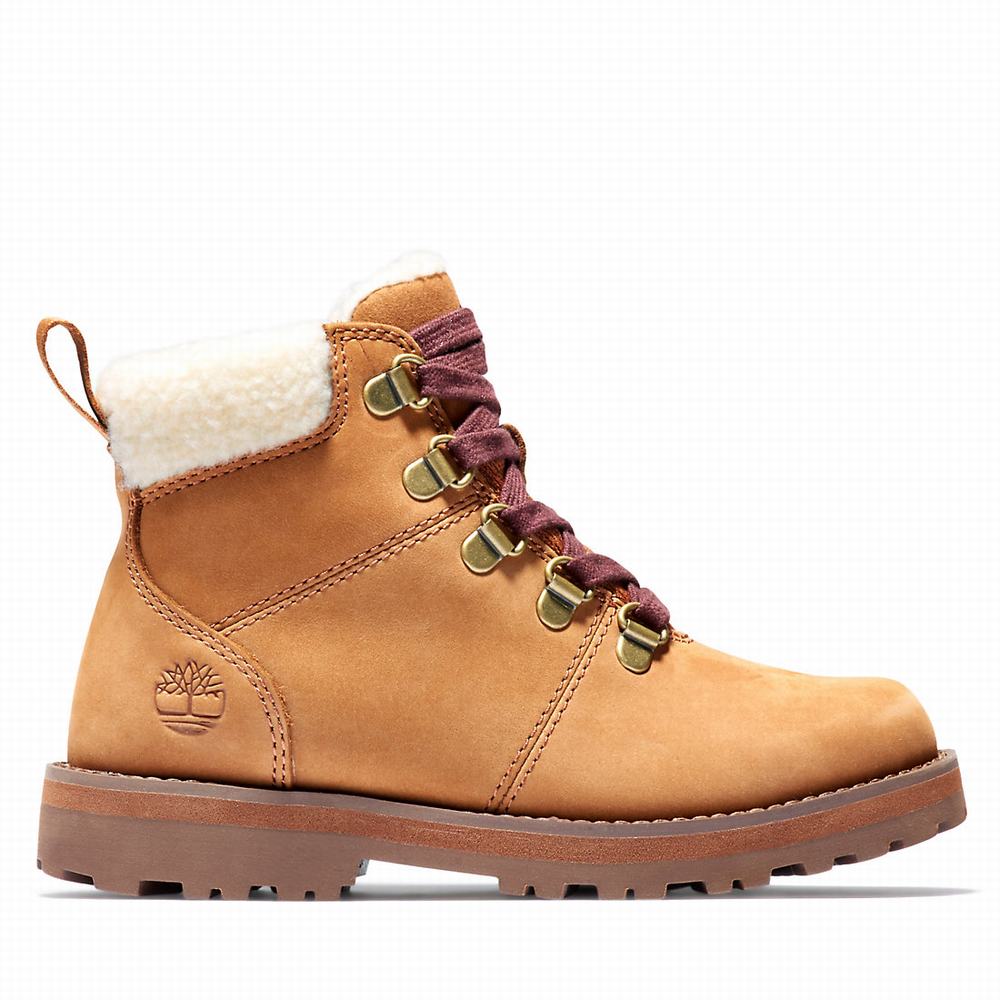 Dětské Zimní Boty Timberland Courma Podšité Světle Hnědé | TI31954-485