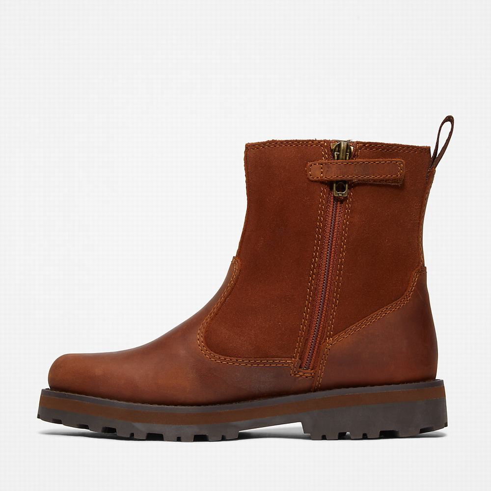 Dětské Zimní Boty Timberland Courma Podšité Hnědé | TI53206-910