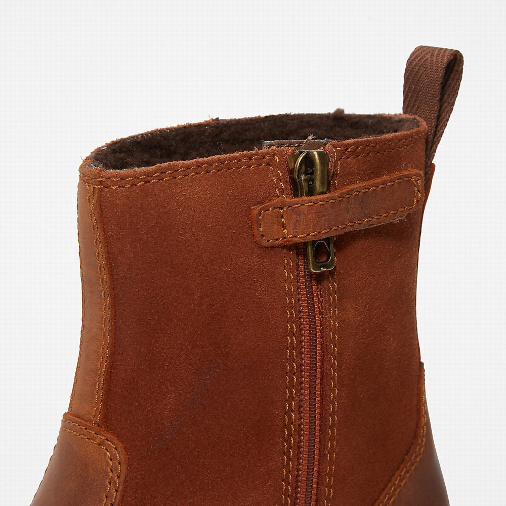 Dětské Zimní Boty Timberland Courma Podšité Hnědé | TI53206-910