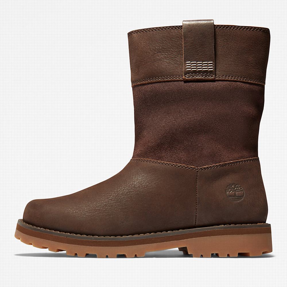 Dětské Zimní Boty Timberland Courma Pull-on Hnědé | TI39052-705