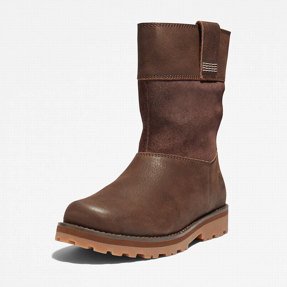 Dětské Zimní Boty Timberland Courma Pull-on Hnědé | TI39052-705