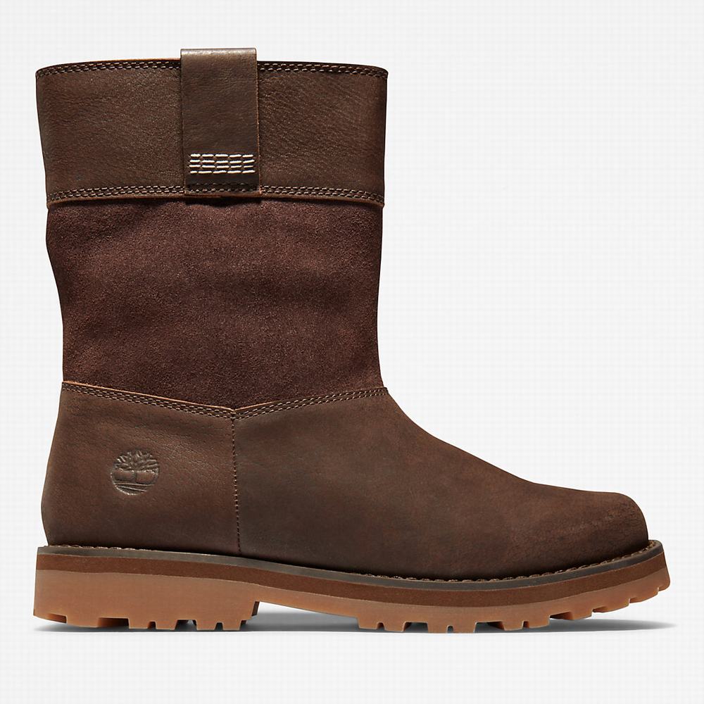 Dětské Zimní Boty Timberland Courma Pull-on Hnědé | TI39052-705