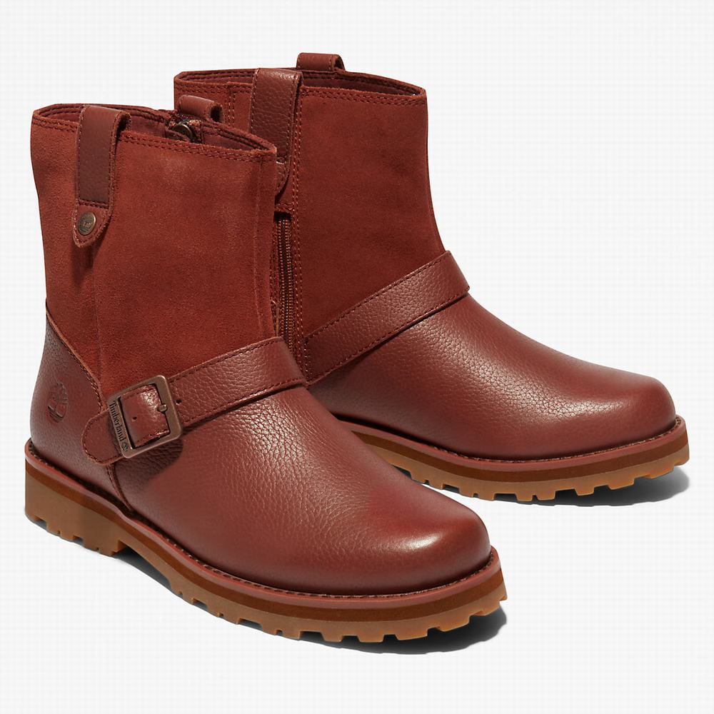 Dětské Zimní Boty Timberland Courma Side-zip Winter Hnědé | TI62134-482