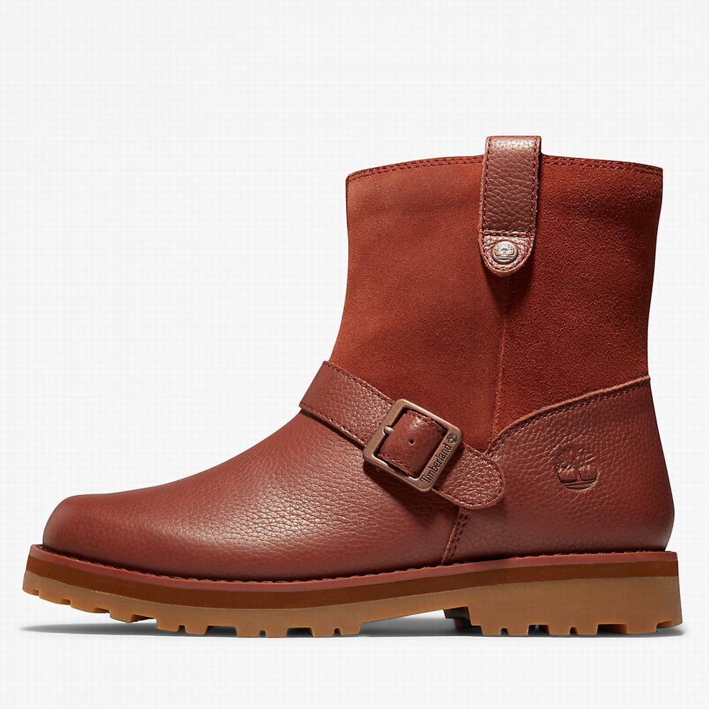 Dětské Zimní Boty Timberland Courma Side-zip Winter Hnědé | TI62134-482