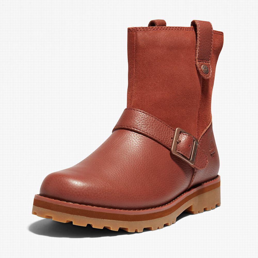 Dětské Zimní Boty Timberland Courma Side-zip Winter Hnědé | TI62134-482