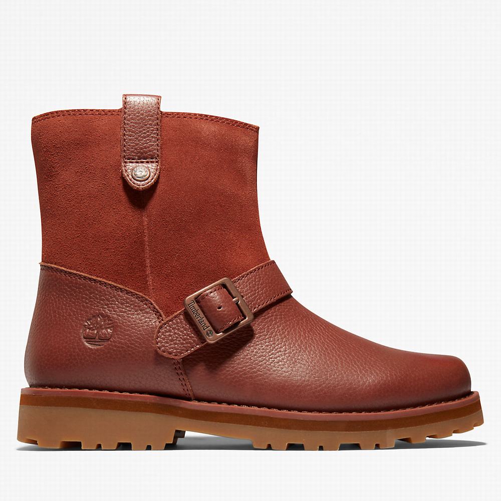 Dětské Zimní Boty Timberland Courma Side-zip Winter Hnědé | TI62134-482