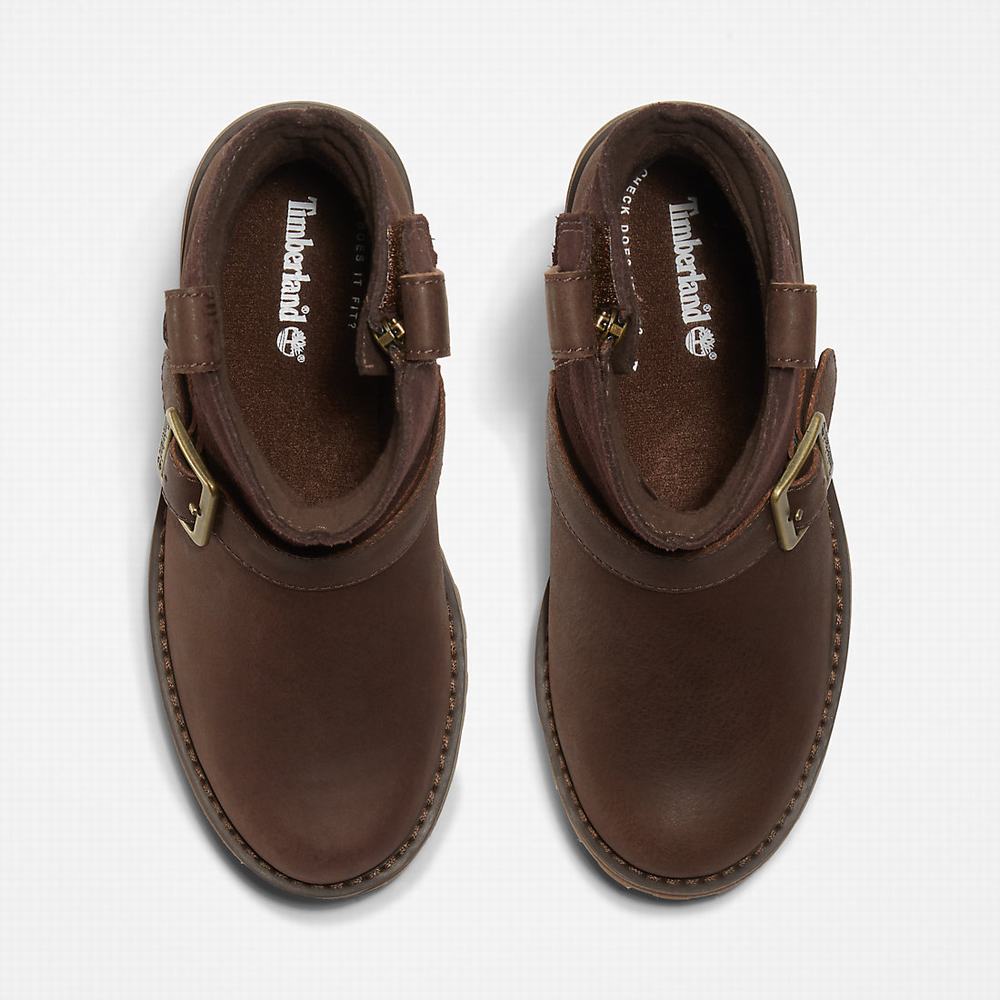 Dětské Zimní Boty Timberland Courma Side-zip Winter Tmavě Hnědé | TI75103-506