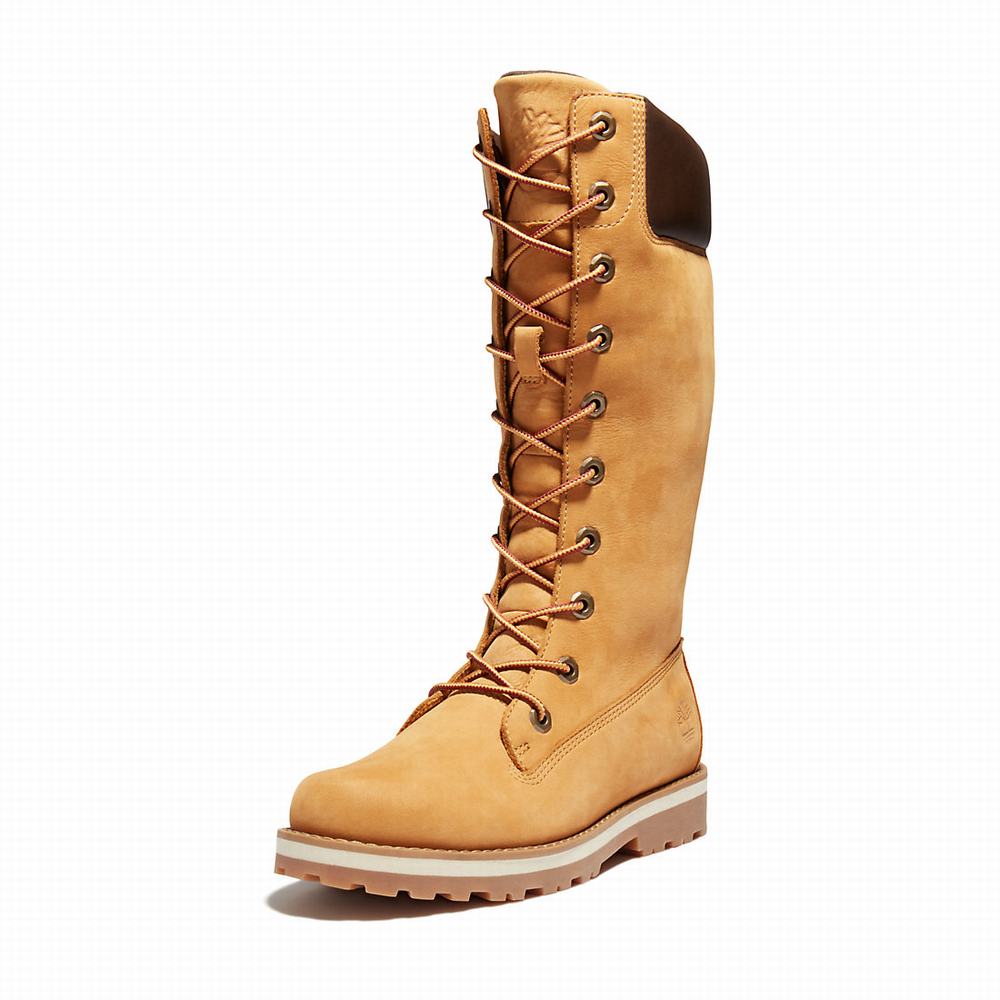 Dětské Zimní Boty Timberland Courma Vysoké Winter Žluté | TI60542-591