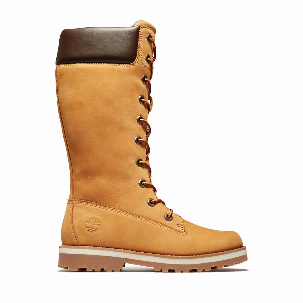 Dětské Zimní Boty Timberland Courma Vysoké Winter Žluté | TI60542-591