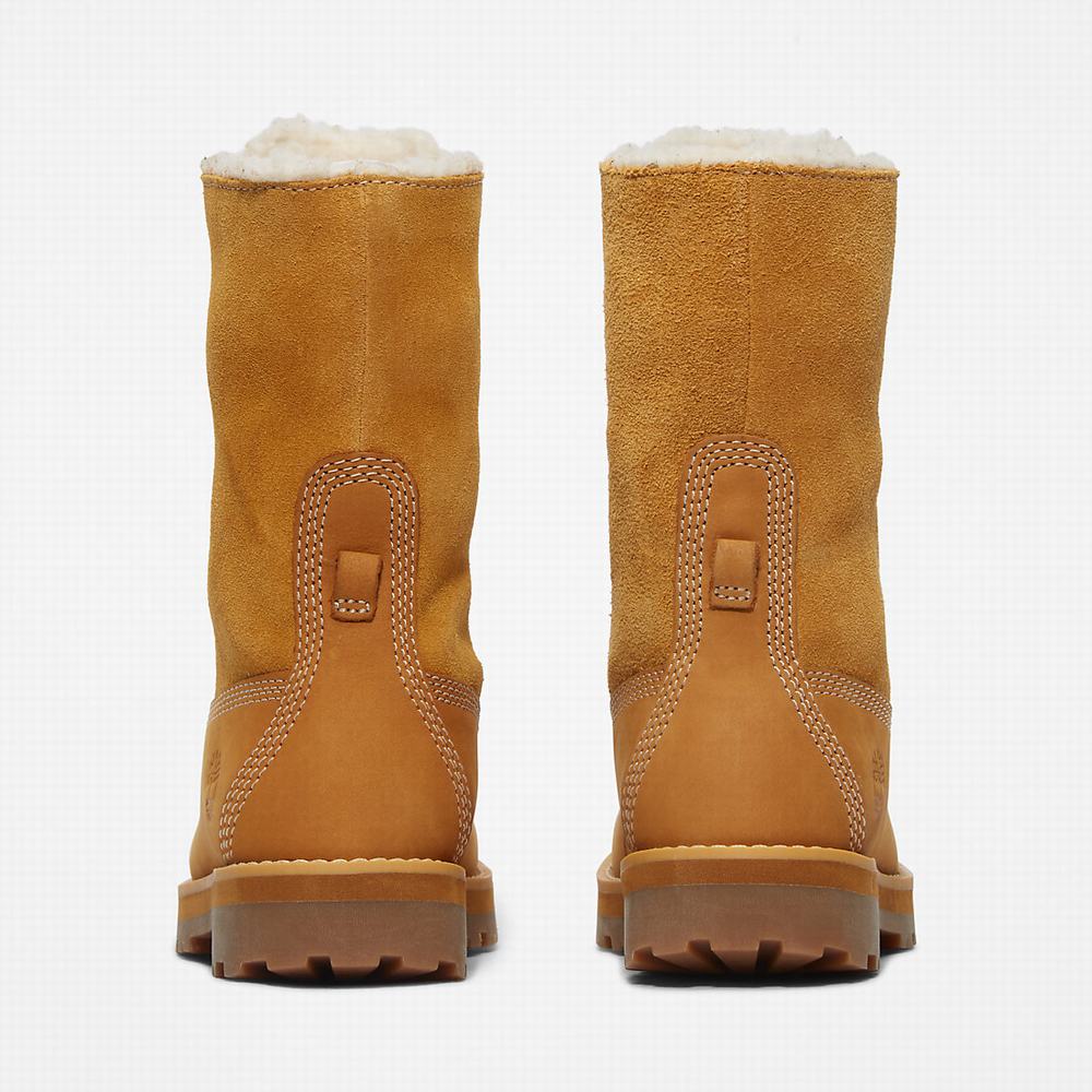 Dětské Zimní Boty Timberland Courma Warm-lined Fold-Down Světle Hnědé | TI84591-834