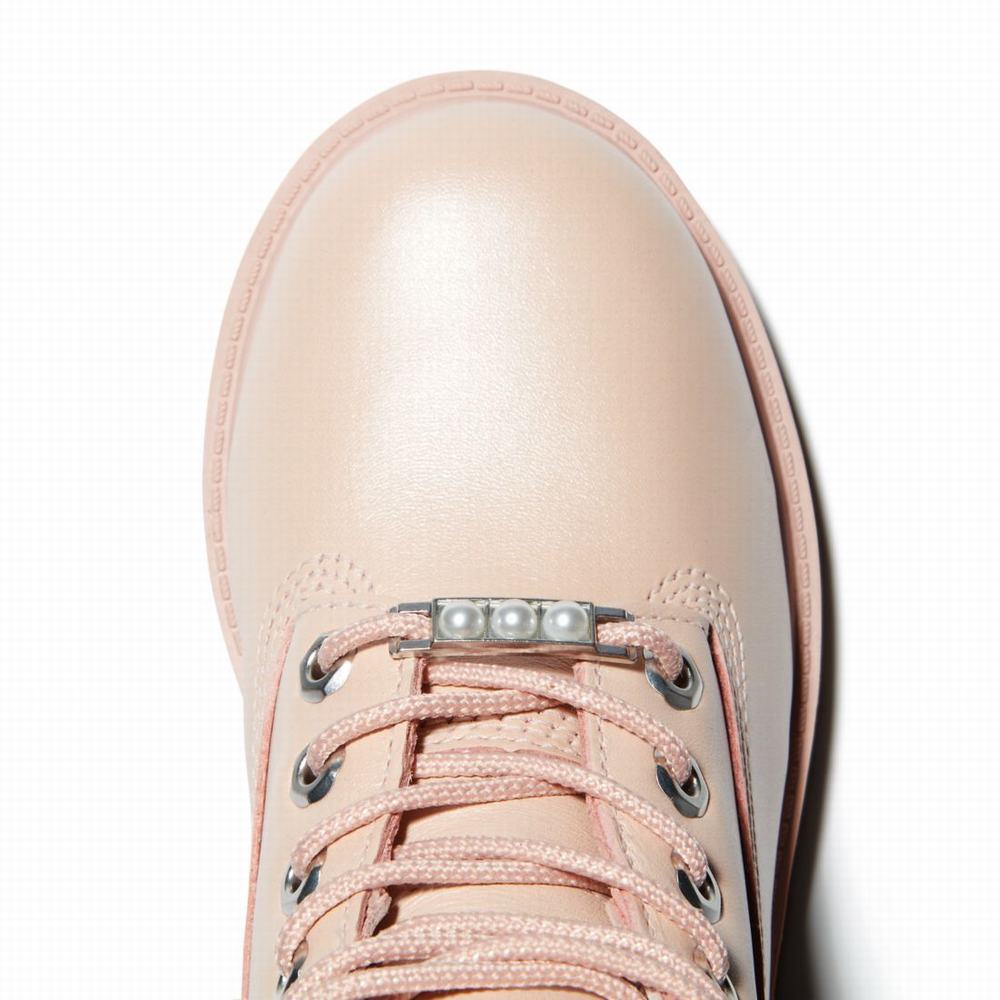 Dětské Zimní Boty Timberland Premium 6-Inch Waterproof Světle Růžové | TI12539-460