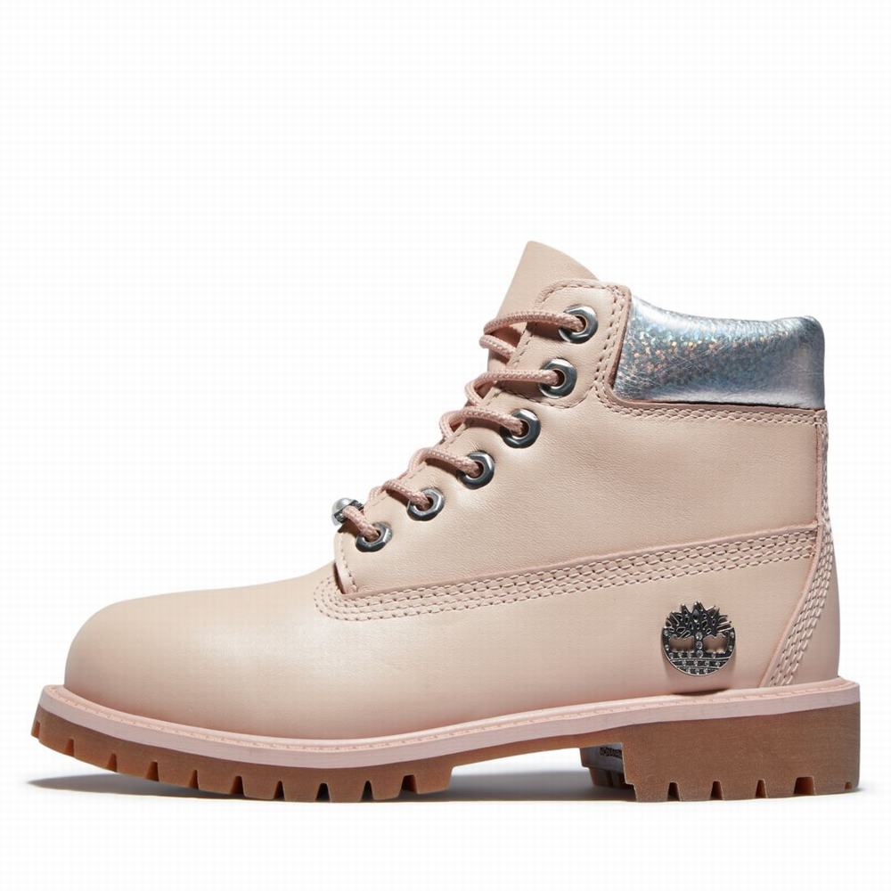 Dětské Zimní Boty Timberland Premium 6-Inch Waterproof Světle Růžové | TI12539-460