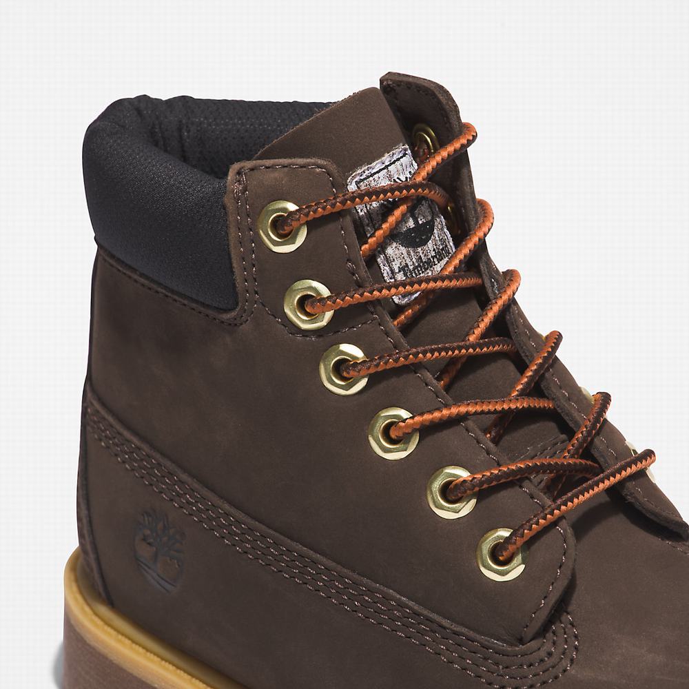 Dětské Zimní Boty Timberland Premium 6 Inch Tmavě Hnědé | TI42531-640