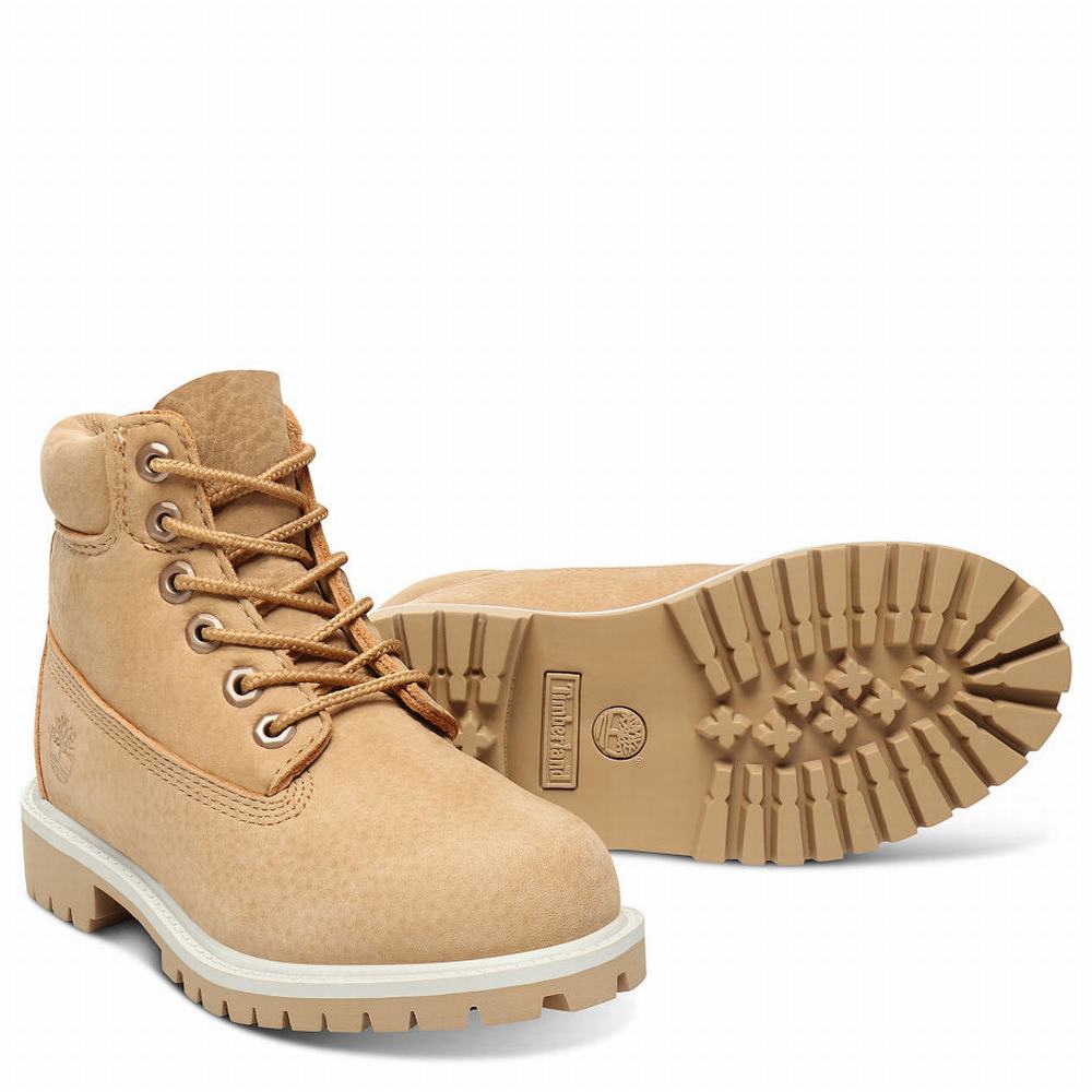 Dětské Zimní Boty Timberland Premium 6 Inch Béžový | TI43087-432