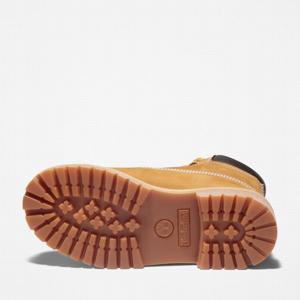 Dětské Zimní Boty Timberland Premium 6-Inch Waterproof Hnědé Žluté | TI54836-542