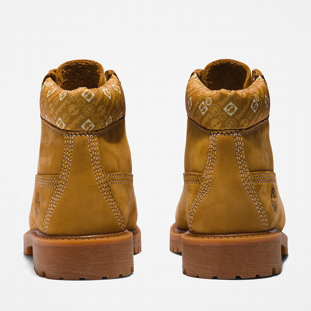 Dětské Zimní Boty Timberland Premium 6 Inch Žluté Bílé | TI83427-398