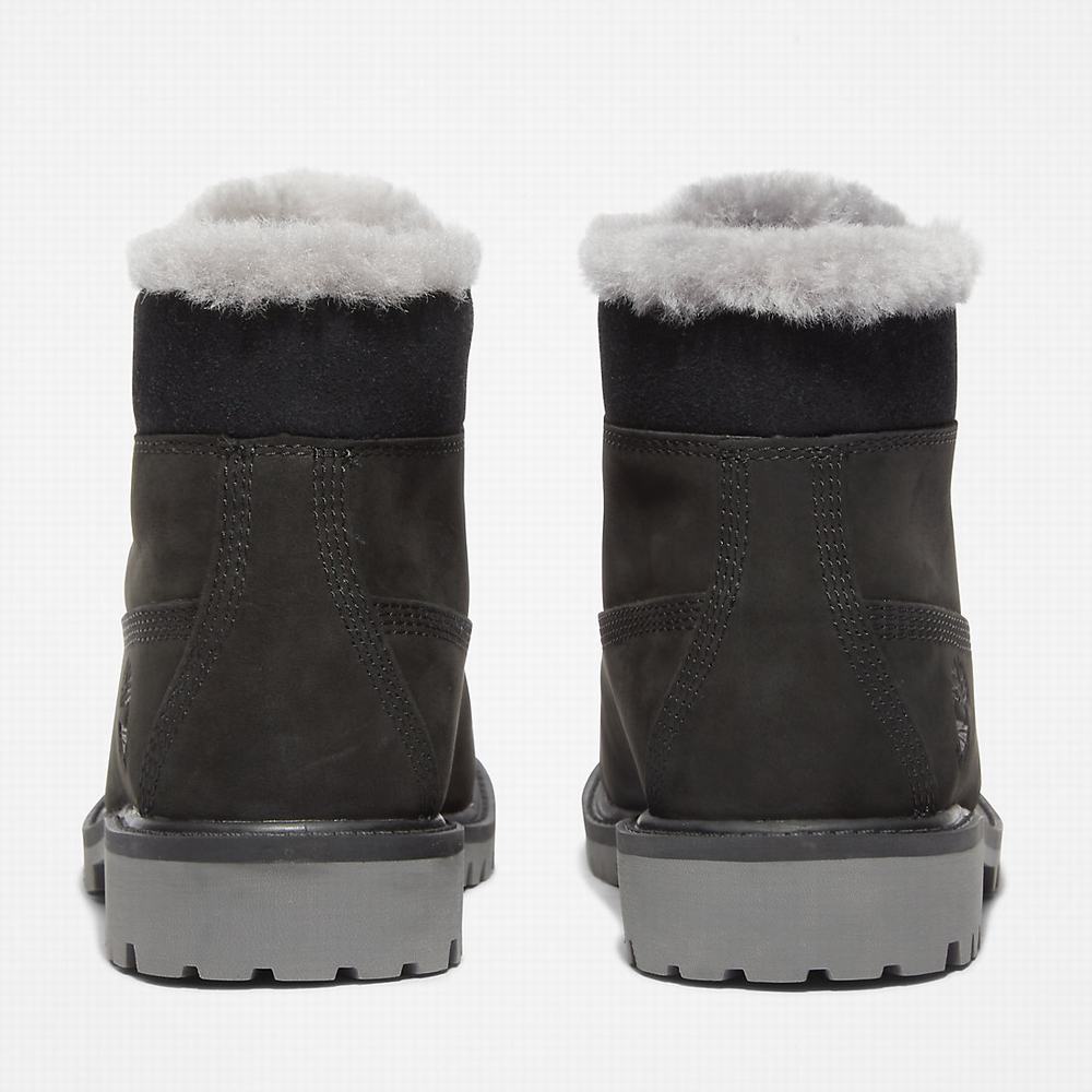 Dětské Zimní Boty Timberland Premium 6 Inch Winter Černé | TI85091-291