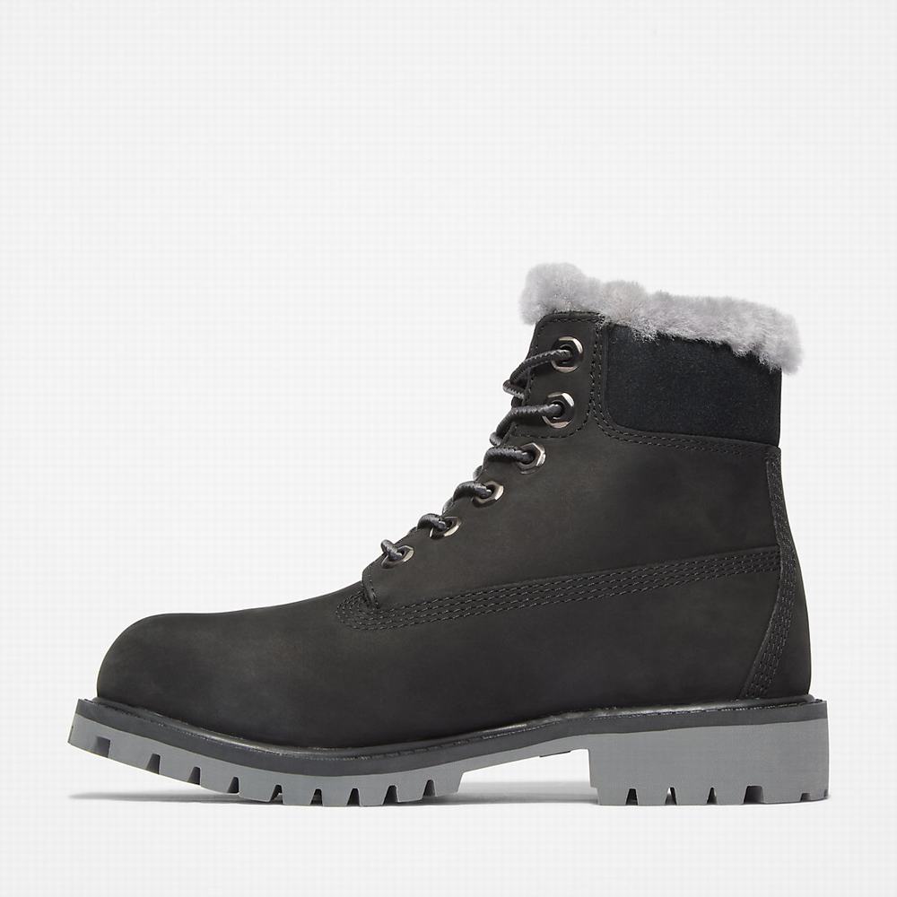 Dětské Zimní Boty Timberland Premium 6 Inch Winter Černé | TI85091-291