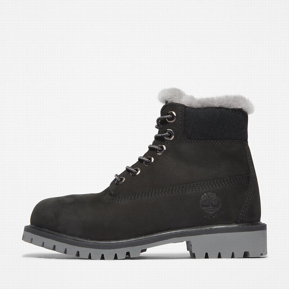 Dětské Zimní Boty Timberland Premium 6 Inch Winter Černé | TI85091-291