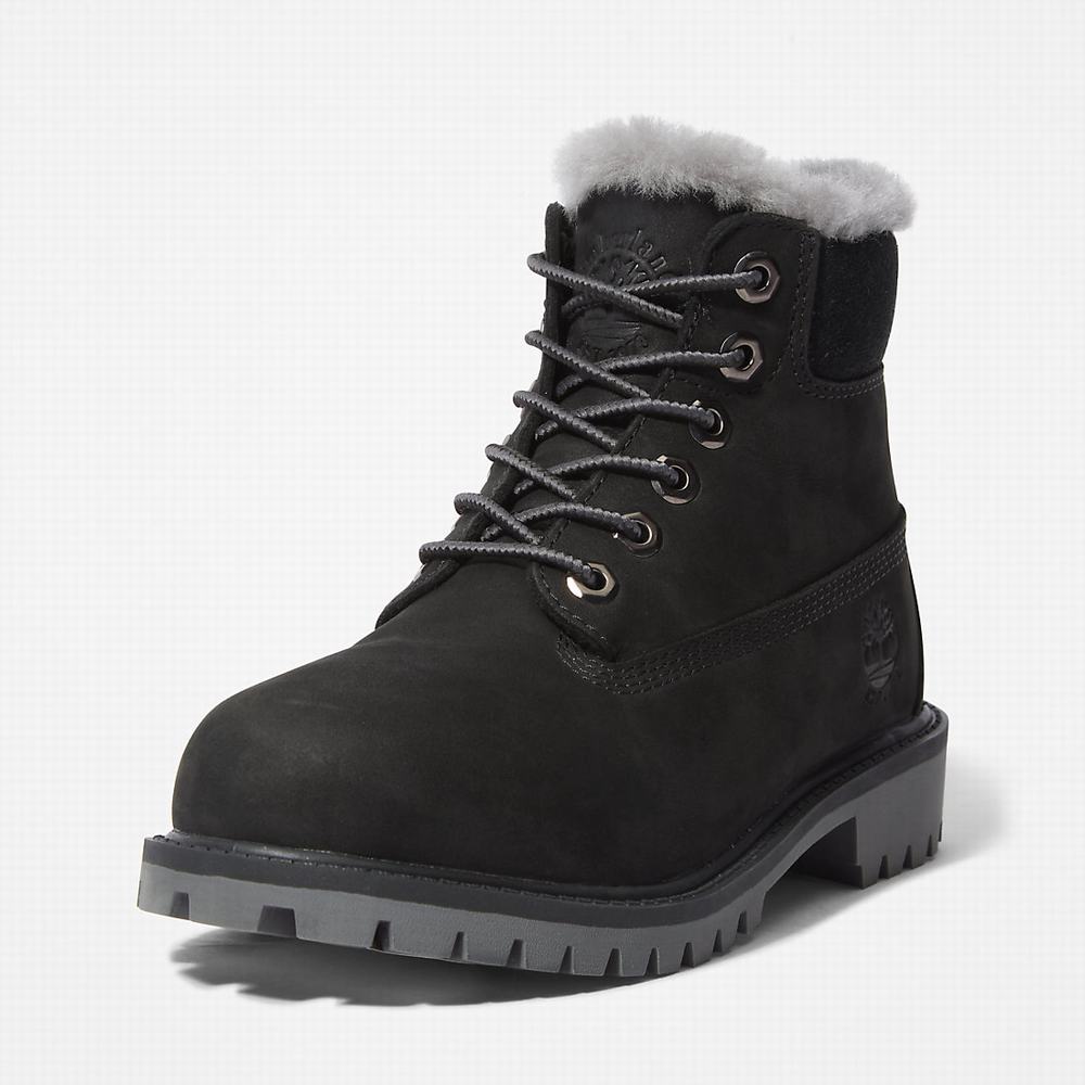 Dětské Zimní Boty Timberland Premium 6 Inch Winter Černé | TI85091-291
