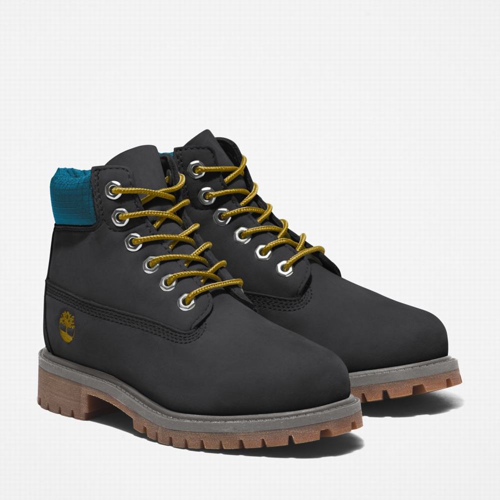 Dětské Zimní Boty Timberland Premium 6-Inch Waterproof Černé Blankyt | TI85402-156