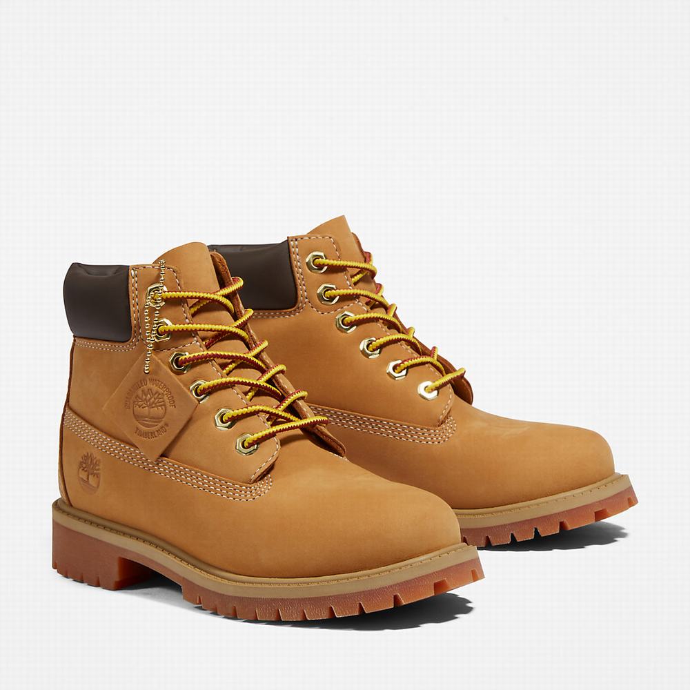Dětské Zimní Boty Timberland Premium 6 Inch Žluté | TI94068-184