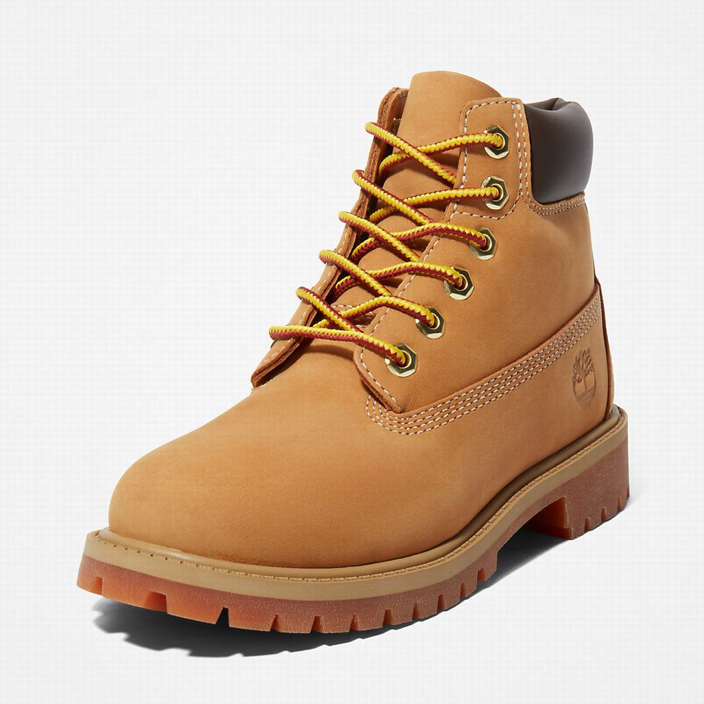 Dětské Zimní Boty Timberland Premium 6 Inch Žluté | TI94068-184