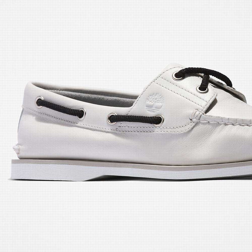 Pánské Boty Sebago Timberland 2-Eye Classic Bílé | TI12645-840