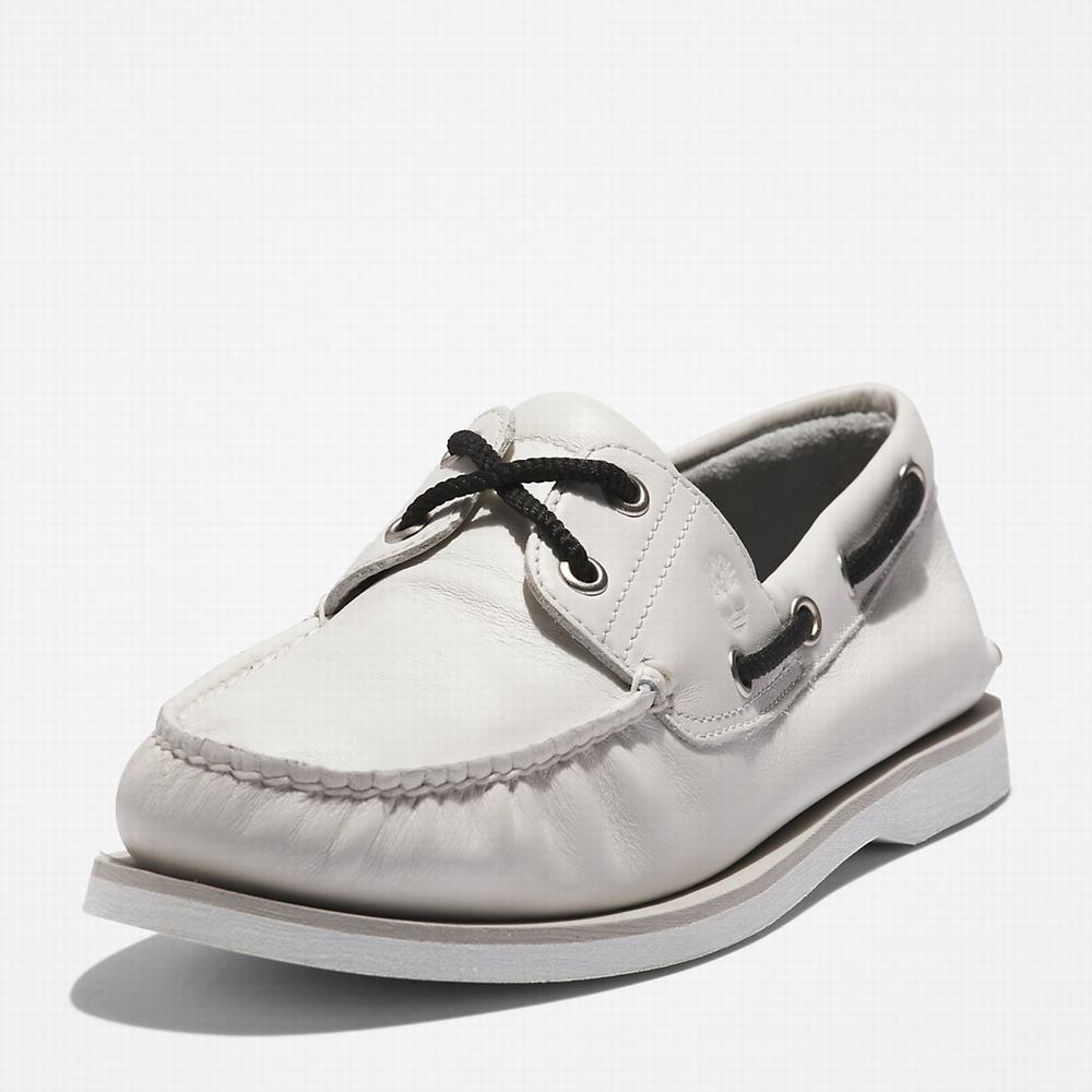Pánské Boty Sebago Timberland 2-Eye Classic Bílé | TI12645-840