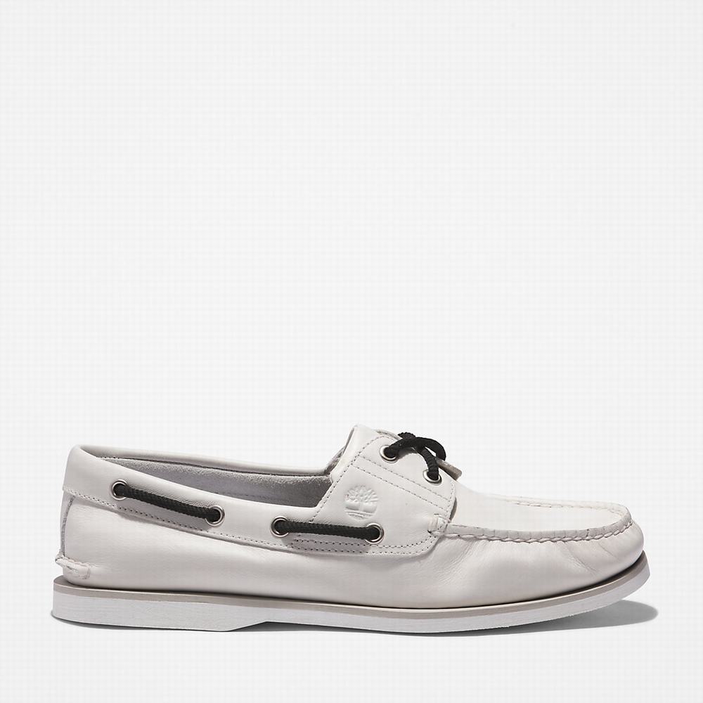 Pánské Boty Sebago Timberland 2-Eye Classic Bílé | TI12645-840