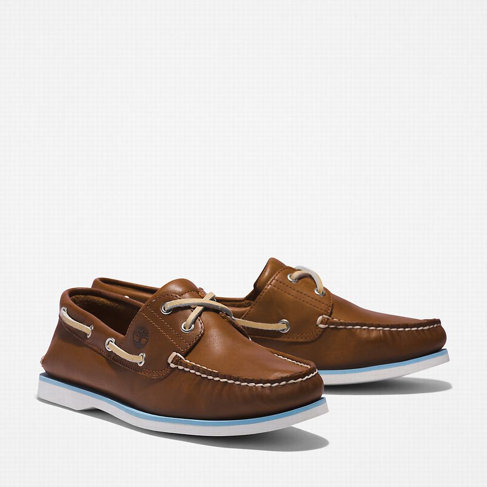Pánské Boty Sebago Timberland 2-Eye Classic Hnědé | TI50792-378
