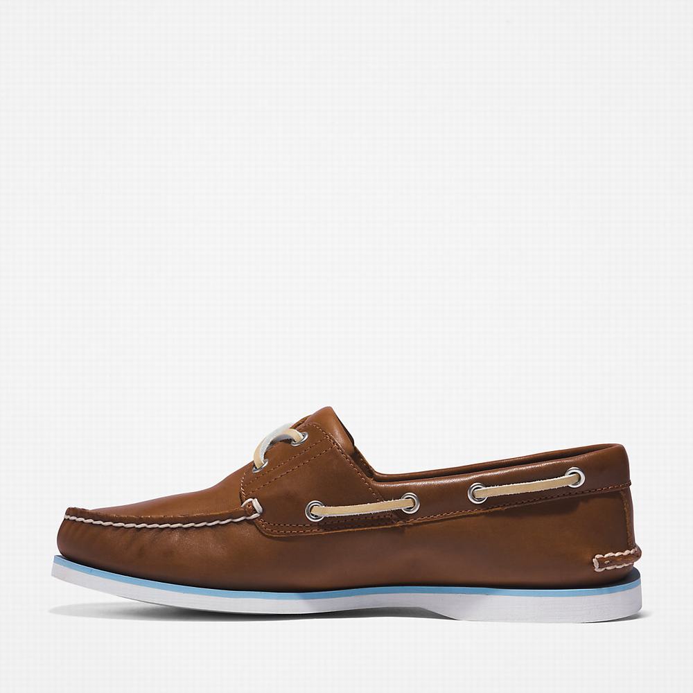 Pánské Boty Sebago Timberland 2-Eye Classic Hnědé | TI50792-378