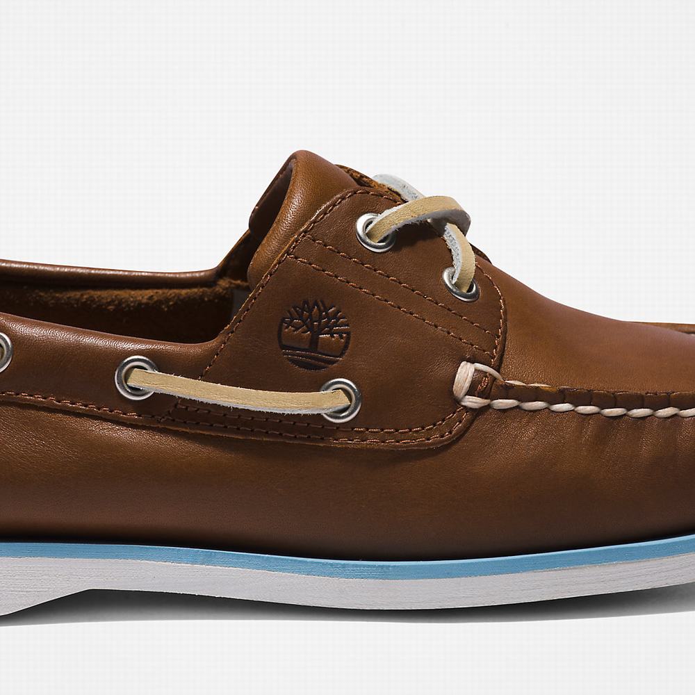 Pánské Boty Sebago Timberland 2-Eye Classic Hnědé | TI50792-378