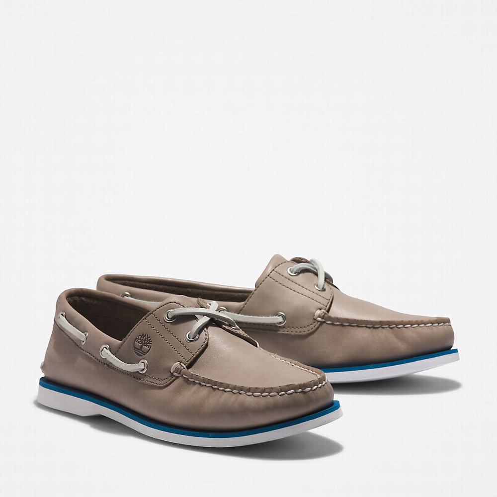 Pánské Boty Sebago Timberland 2-Eye Classic Šedé | TI82196-653
