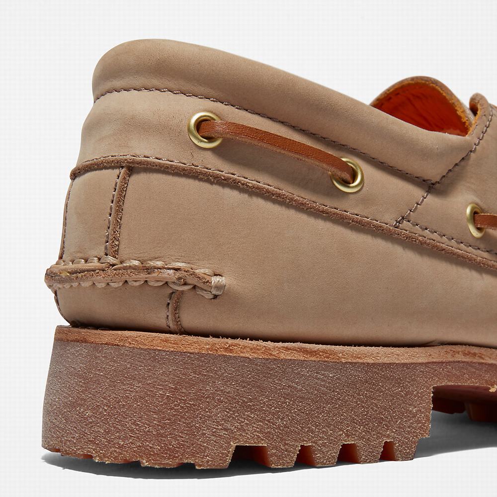 Pánské Boty Sebago Timberland 3-Eye Lug Handsewn Světle Hnědé | TI15470-928
