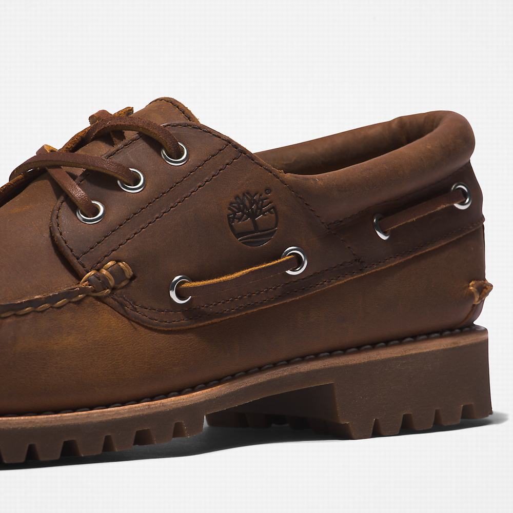 Pánské Boty Sebago Timberland 3-Eye Lug Handsewn Světle Hnědé | TI38702-690