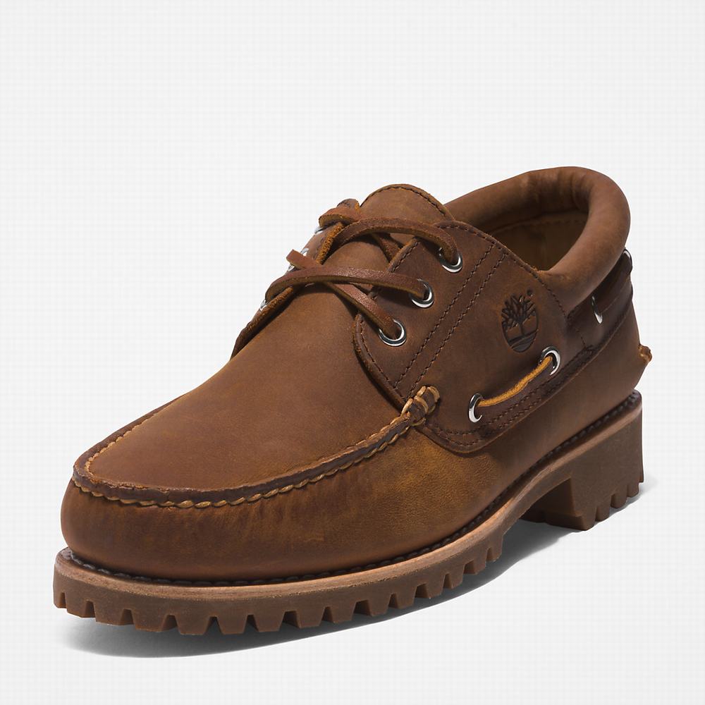 Pánské Boty Sebago Timberland 3-Eye Lug Handsewn Světle Hnědé | TI38702-690