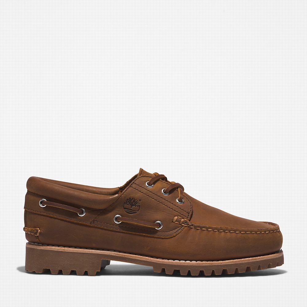 Pánské Boty Sebago Timberland 3-Eye Lug Handsewn Světle Hnědé | TI38702-690