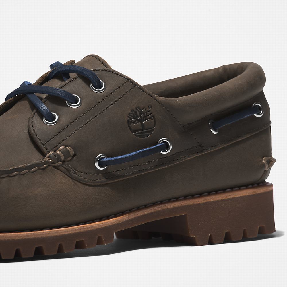 Pánské Boty Sebago Timberland 3-Eye Lug Handsewn Zelene | TI46573-517