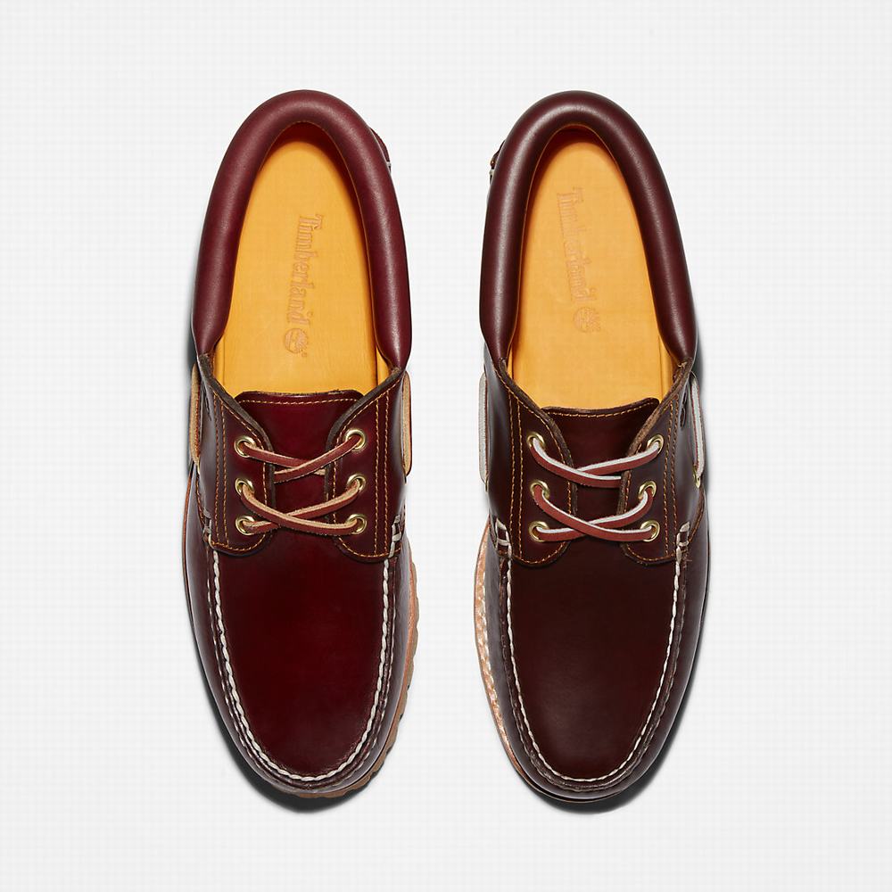 Pánské Boty Sebago Timberland Authentic 3-Eye Vínové | TI56730-289