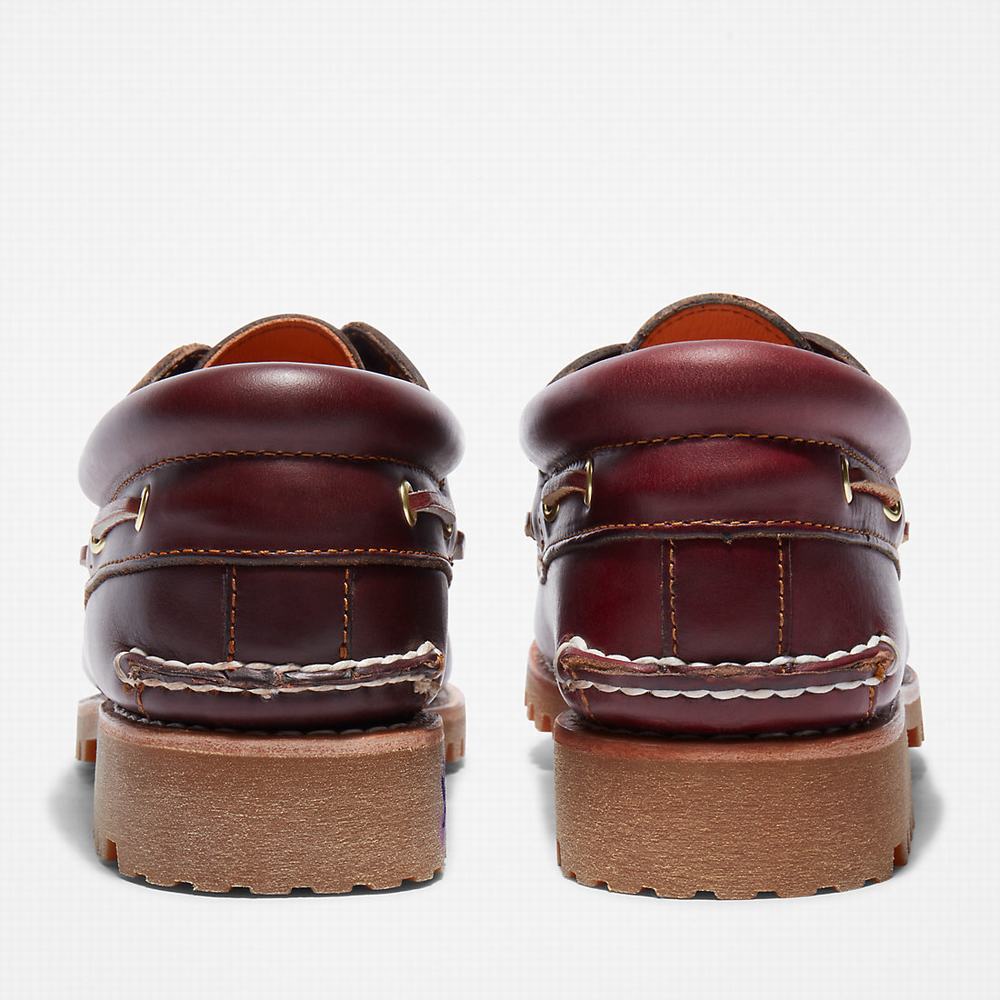 Pánské Boty Sebago Timberland Authentic 3-Eye Vínové | TI56730-289