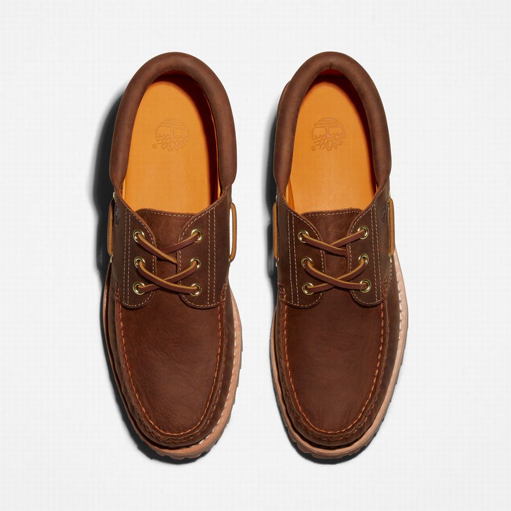 Pánské Boty Sebago Timberland Authentic 3-Eye Světle Hnědé | TI74695-453