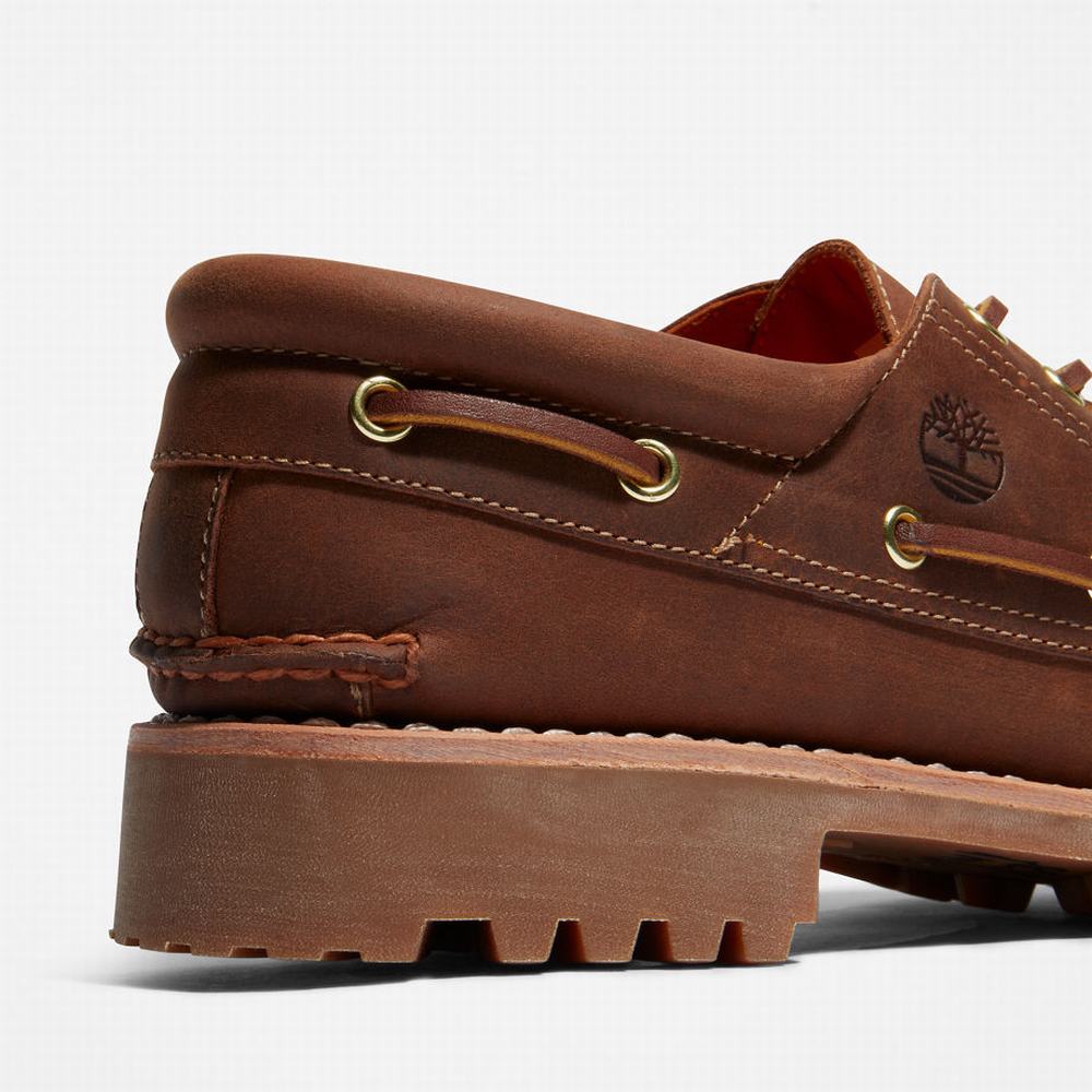 Pánské Boty Sebago Timberland Authentic 3-Eye Světle Hnědé | TI74695-453