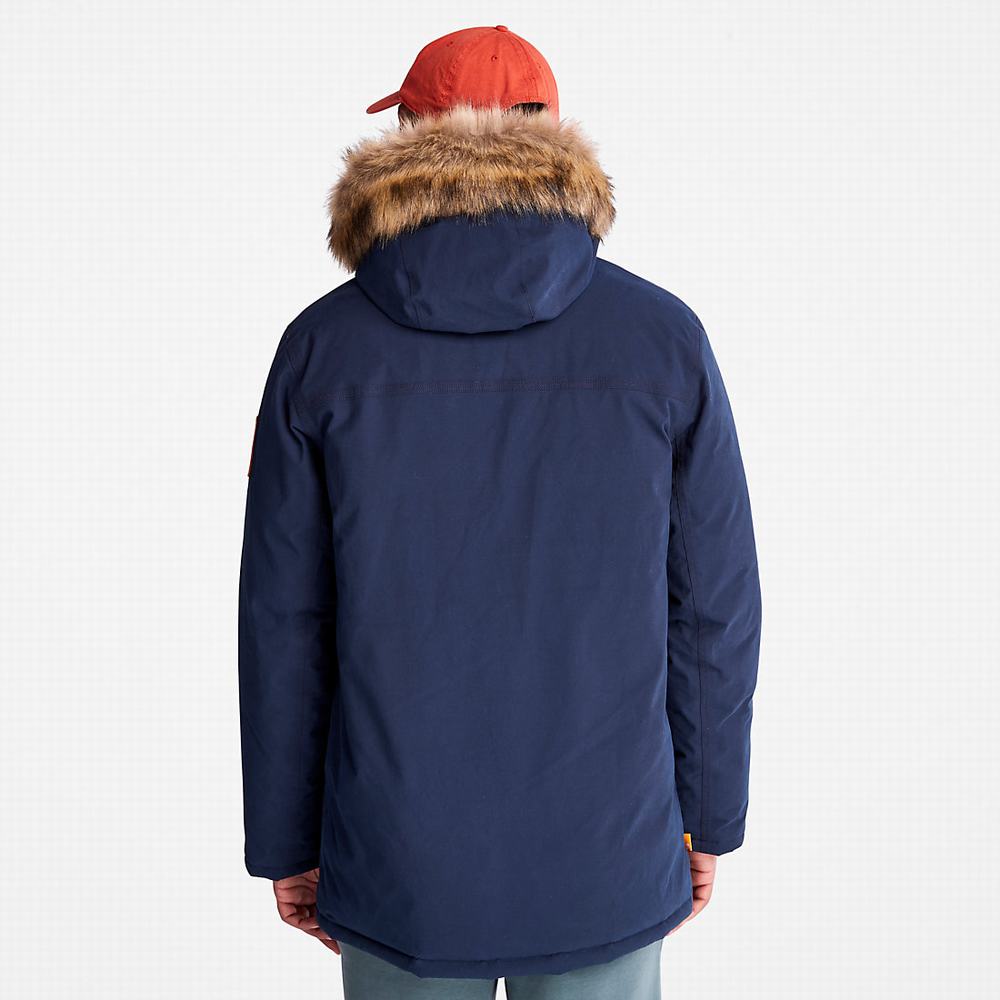 Pánské Bundy Parka Timberland Boundary Peak Waterproof Insulated Tmavě Blankyt | TI19724-345