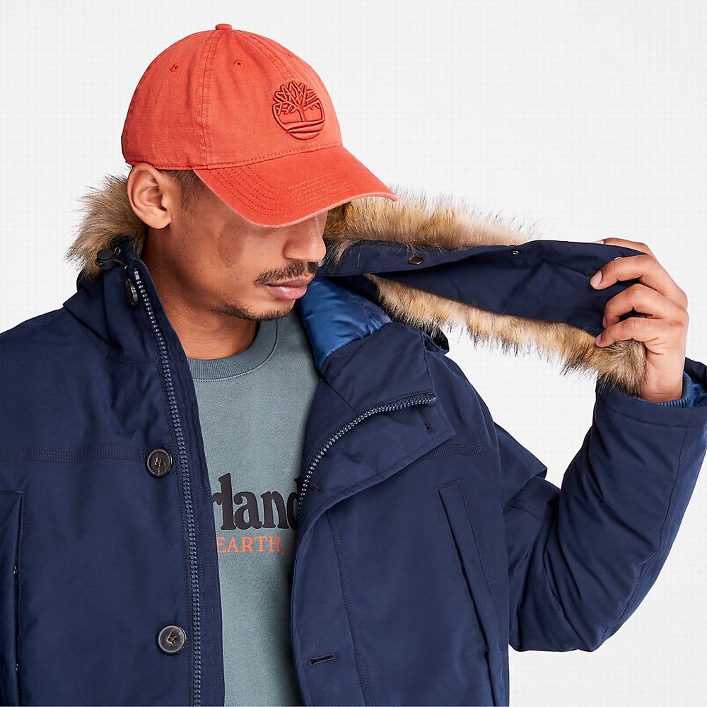 Pánské Bundy Parka Timberland Boundary Peak Waterproof Insulated Tmavě Blankyt | TI19724-345