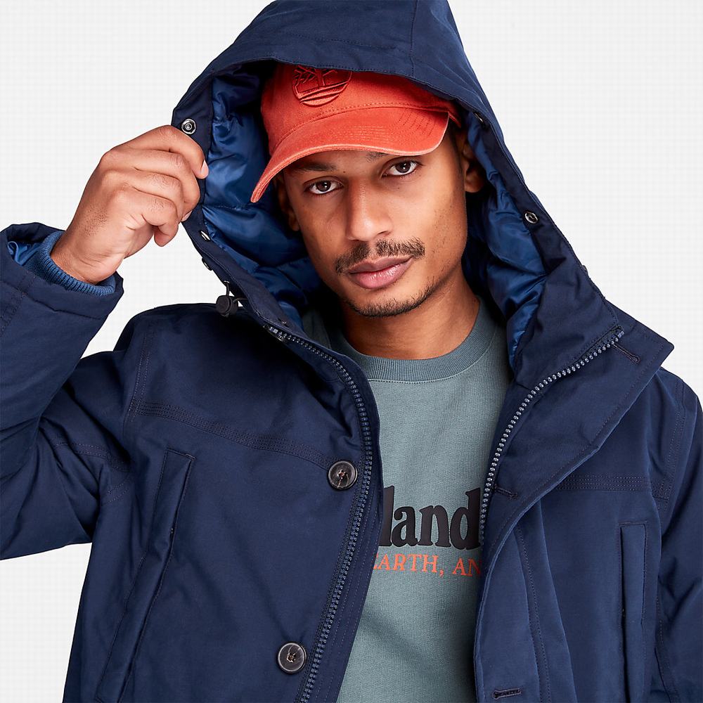 Pánské Bundy Parka Timberland Boundary Peak Waterproof Insulated Tmavě Blankyt | TI19724-345