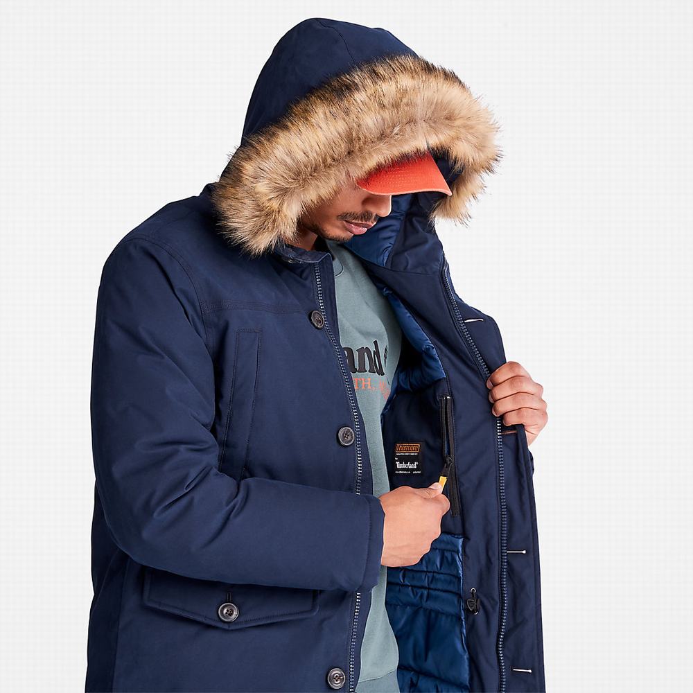 Pánské Bundy Parka Timberland Boundary Peak Waterproof Insulated Tmavě Blankyt | TI19724-345