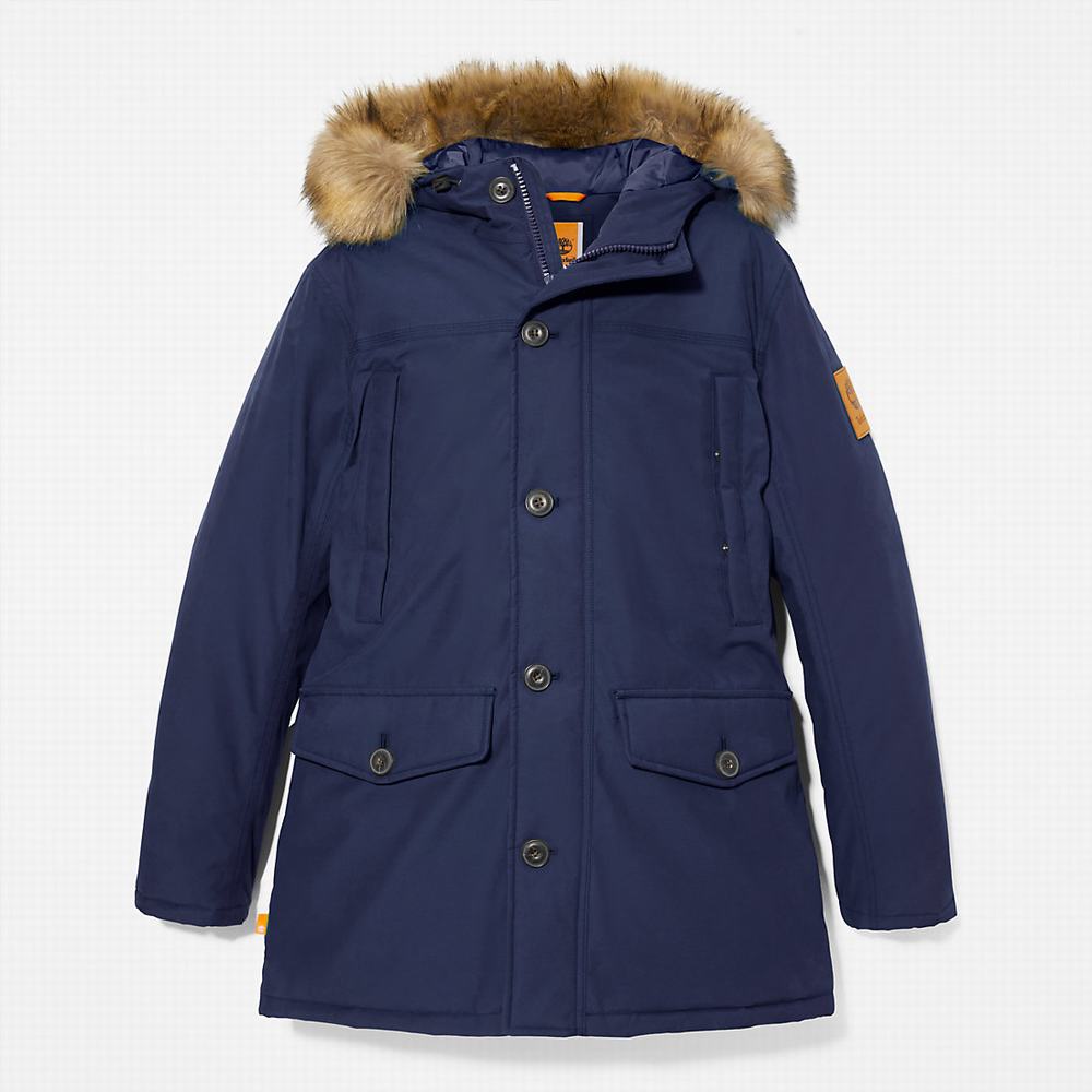 Pánské Bundy Parka Timberland Boundary Peak Waterproof Insulated Tmavě Blankyt | TI19724-345